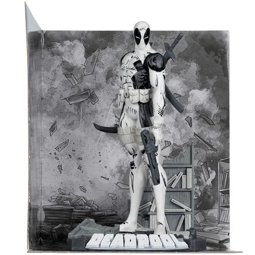 Marvel Deadpool The New Mutants #98 Line Art 1:10 Scale Posed Figure with Scene - Gold Label Exclusive - Image 3