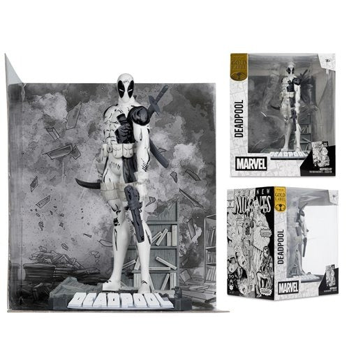 Marvel Deadpool The New Mutants #98 Line Art 1:10 Scale Posed Figure with Scene - Gold Label Exclusive - Image 4