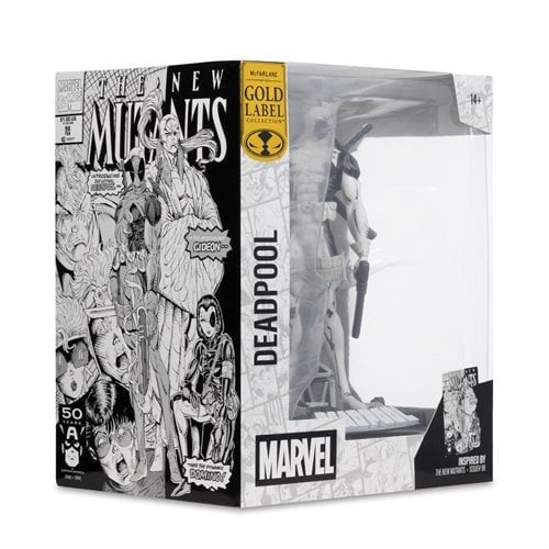 Marvel Deadpool The New Mutants #98 Line Art 1:10 Scale Posed Figure with Scene - Gold Label Exclusive - Image 9