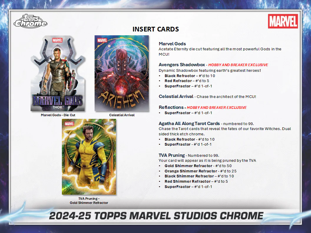 Marvel Studios Trading Cards Topps Chrome 2025 Value Box Of 7 Packs (12/24/2025) - Image 4