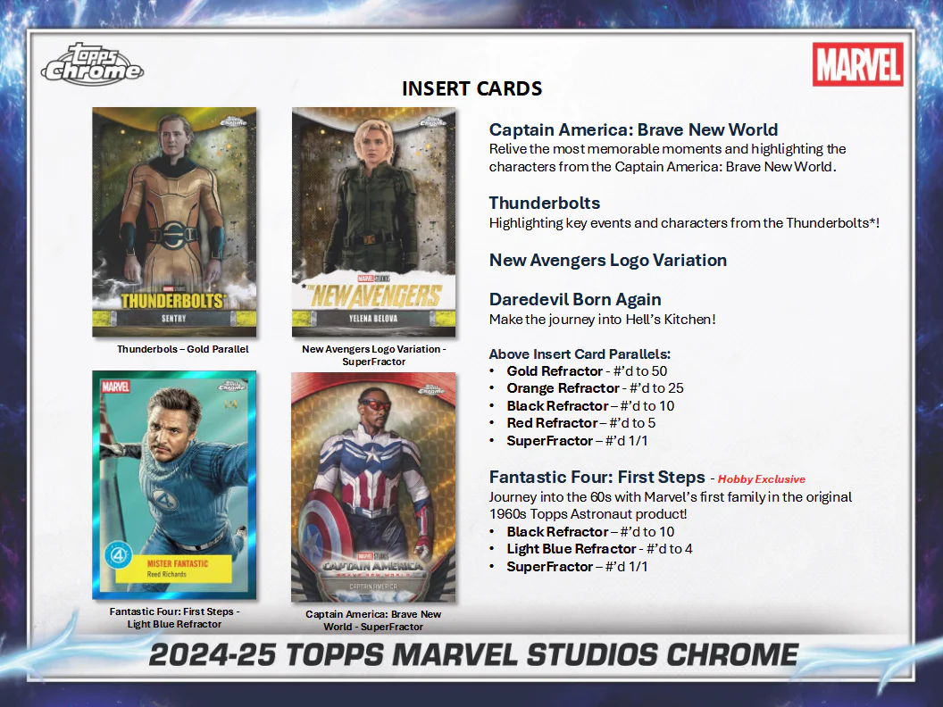 Marvel Studios Trading Cards Topps Chrome 2025 Value Box Of 7 Packs (12/24/2025) - Image 5