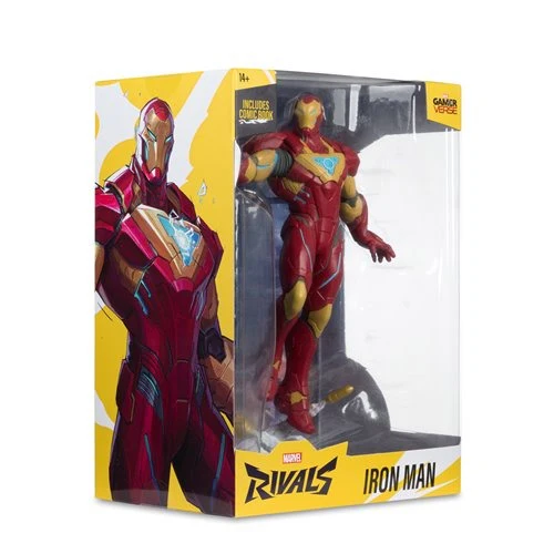 McFarlane Toys Marvel Rivals Iron Man 1:6 Scale Posed Figure with Scene and Comic - Image 7