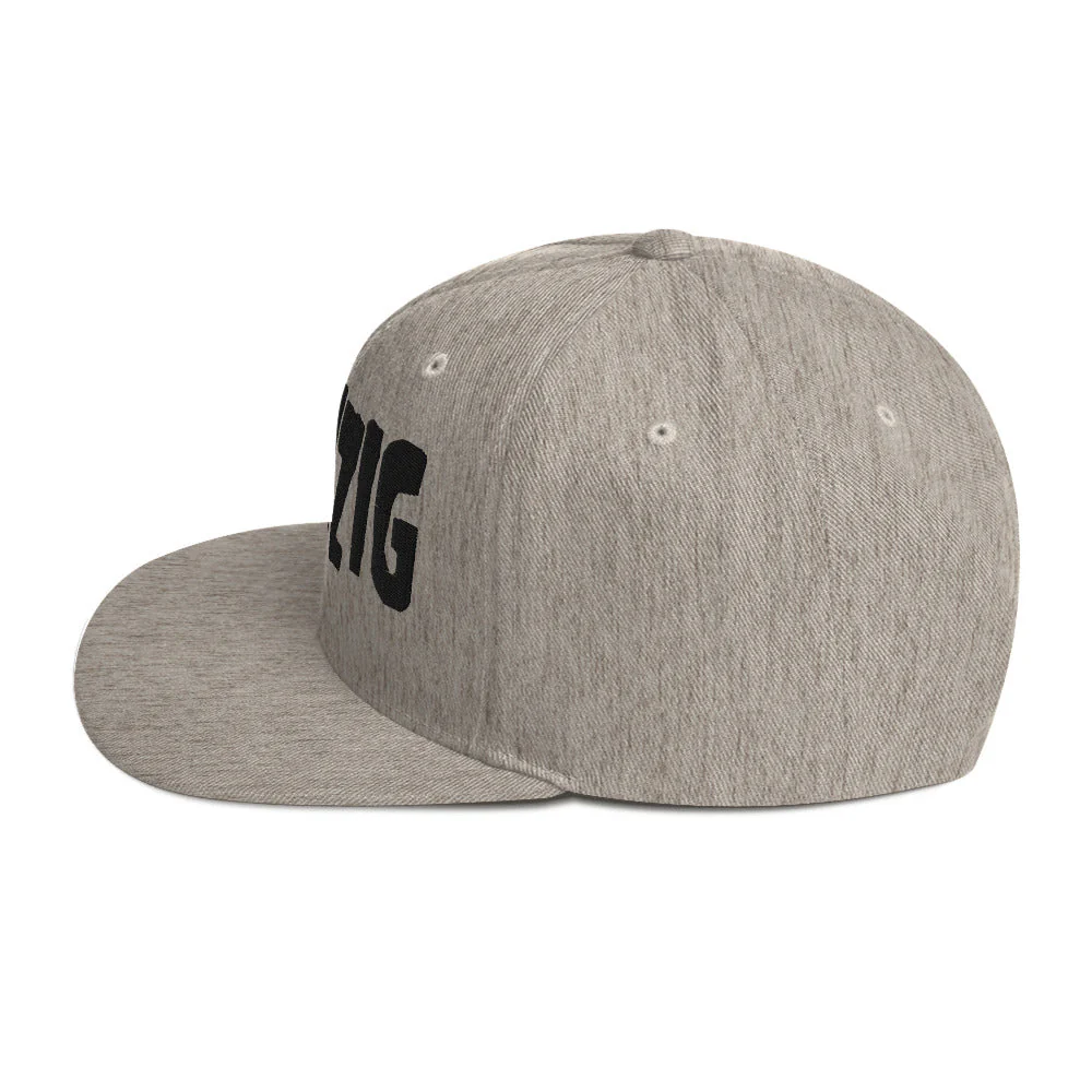 Danzig Classic Logo Grey Embroidered Snap Back Hat [Apparel] - Image 3