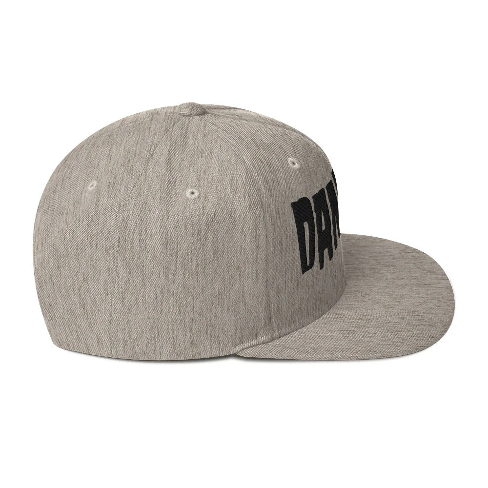 Danzig Classic Logo Grey Embroidered Snap Back Hat [Apparel] - Image 4