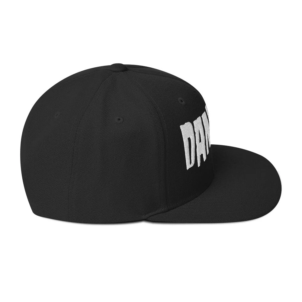 Danzig Classic Logo White Embroidered Snap Back Hat [Apparel] - Image 4