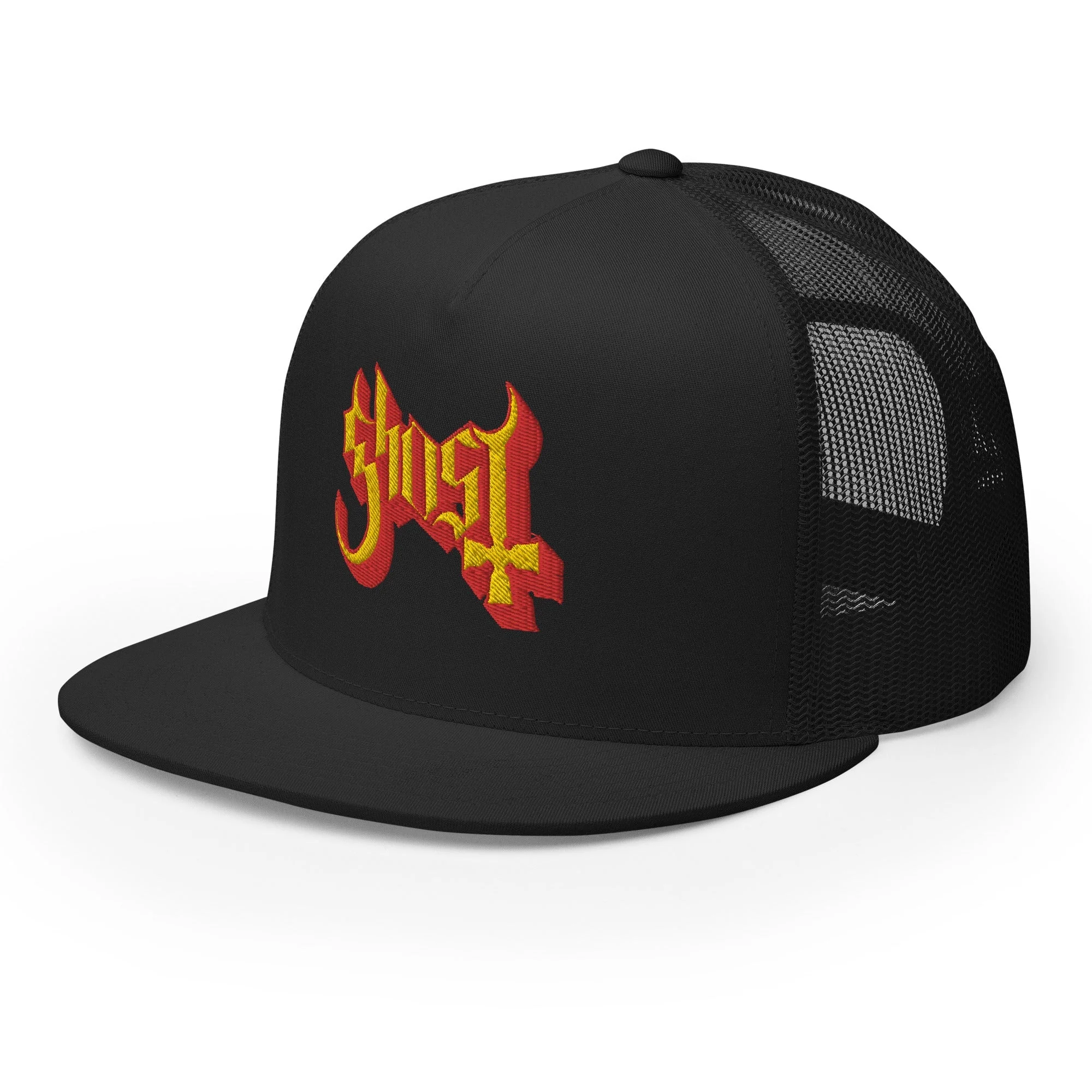 Ghost Embroidered Logo Trucker Hat [Apparel] - Image 4