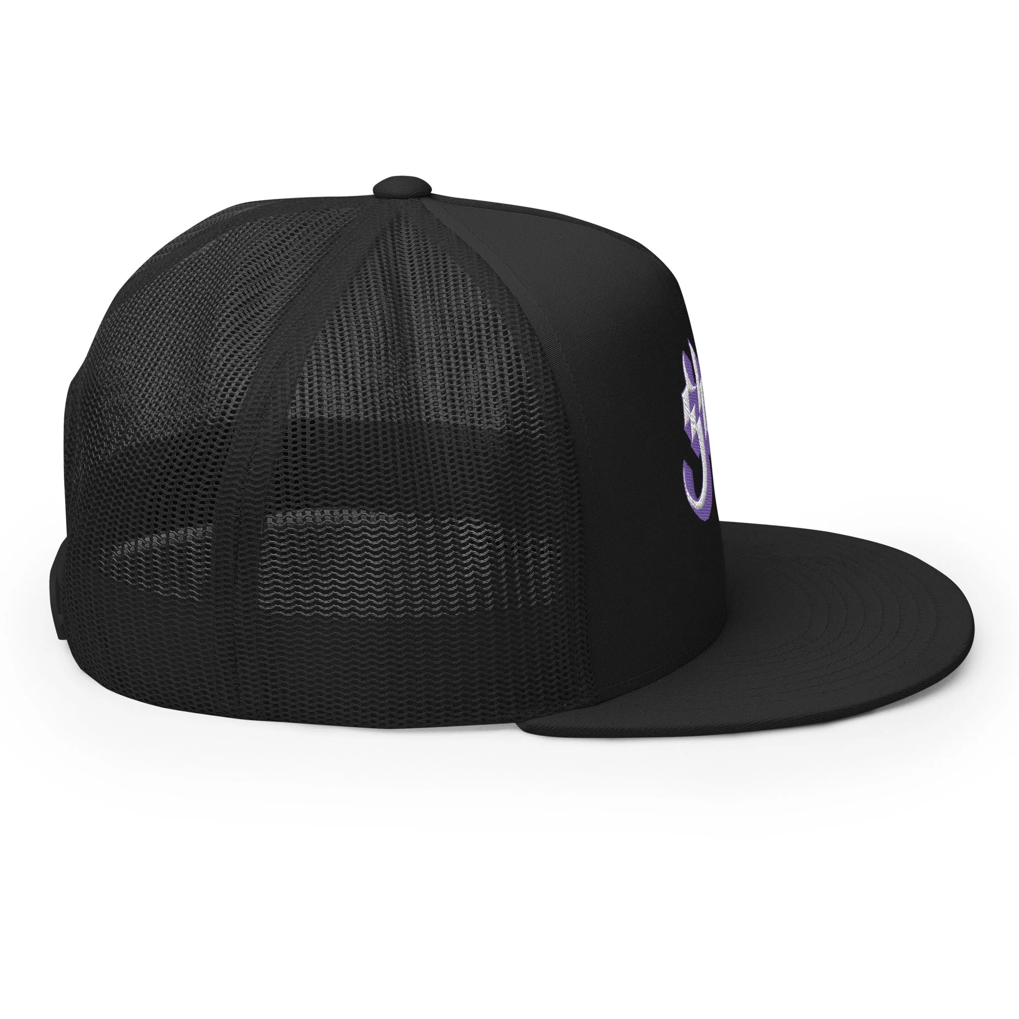 Ghost Purple Logo Embroidered Trucker Hat [Apparel] - Image 5