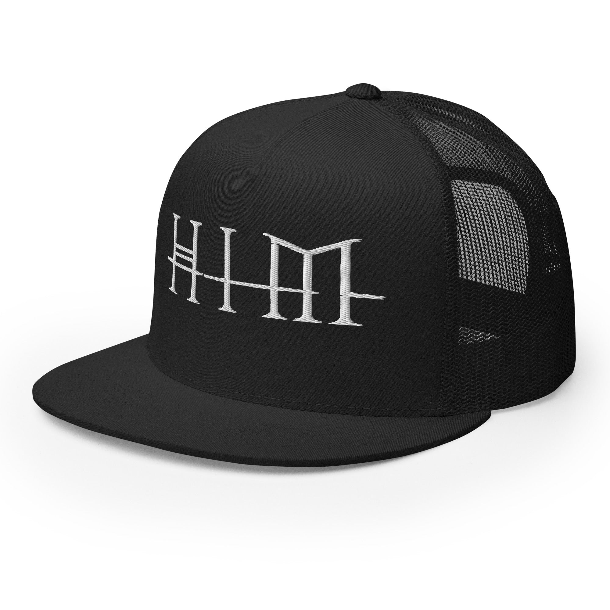 HIM Classic Logo Embroidered Trucker Hat [Apparel] - Image 4