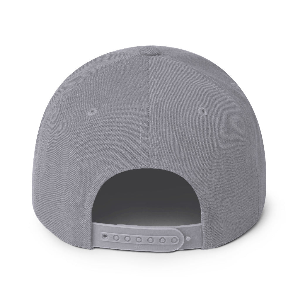 HIM Classic Logo Grey Embroidered Snap Back Hat [Apparel] - Image 2