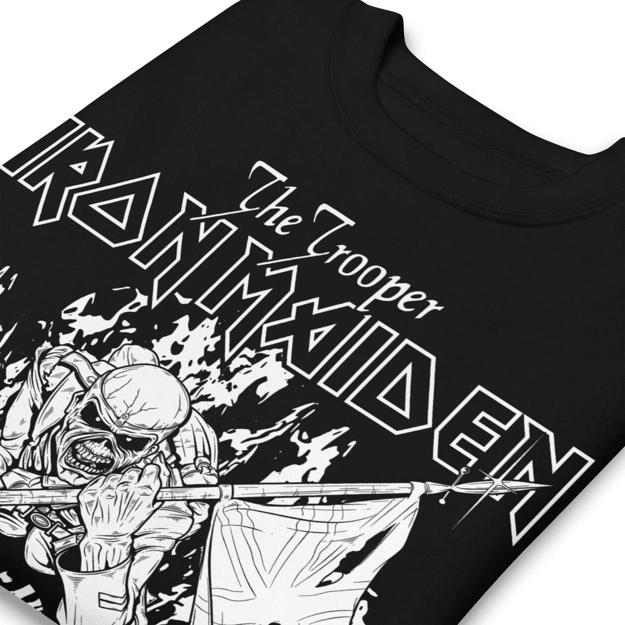 Iron Maiden - Trooper Black and White Sweatshirt [Apparel] - Image 2