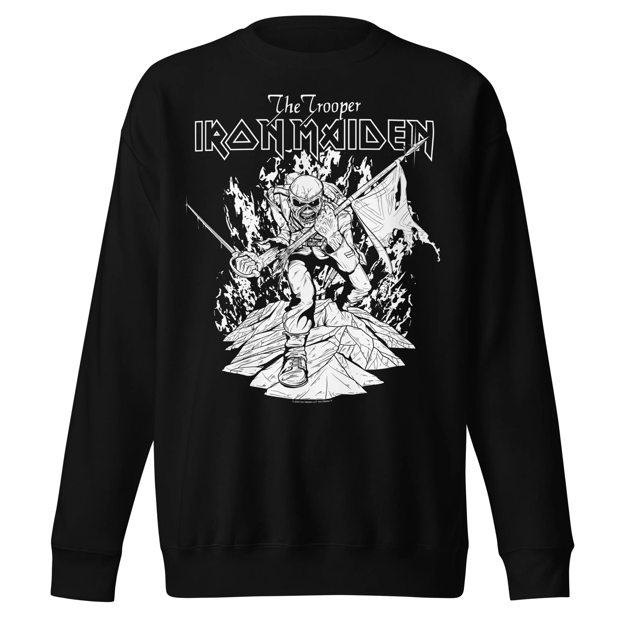 Iron Maiden - Trooper Black and White Sweatshirt [Apparel] - Image 3