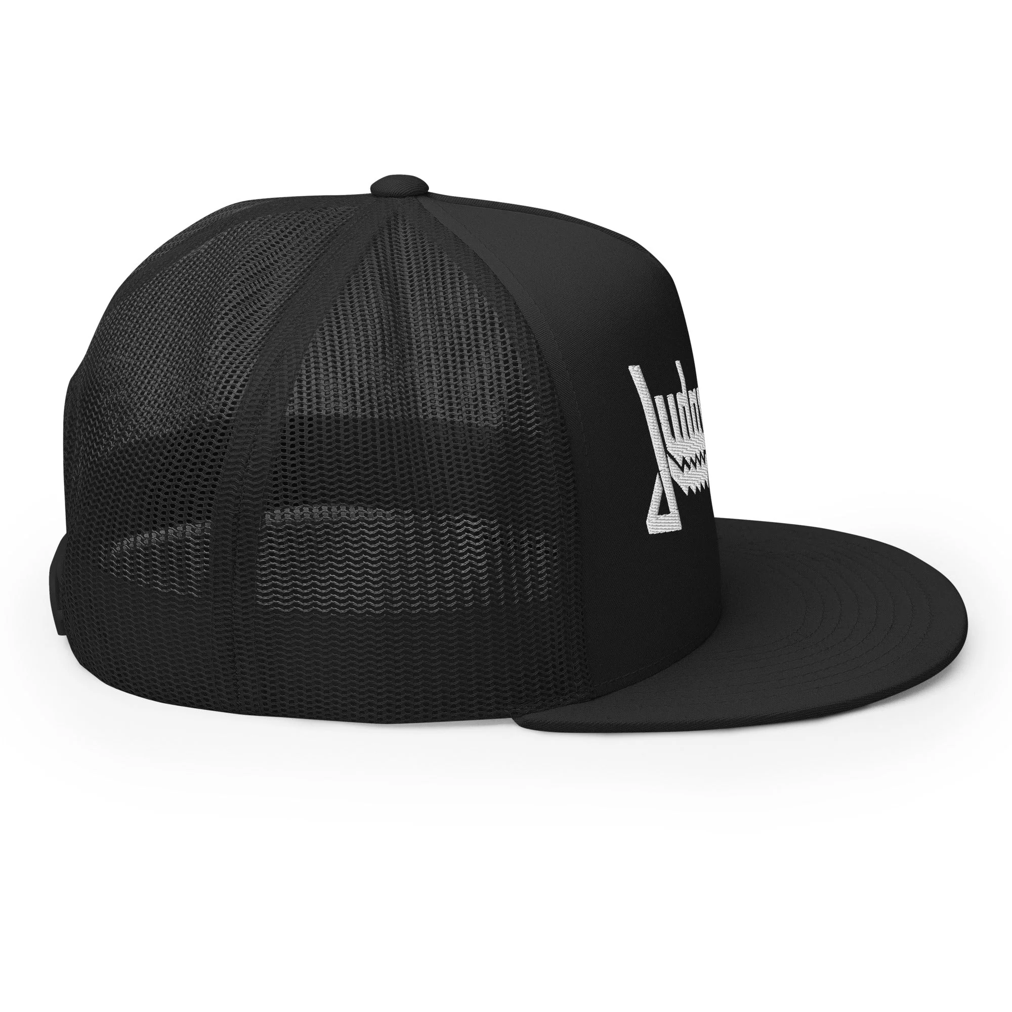 Judas Priest Electric White Logo Embroidered Trucker Hat [Apparel] - Image 5
