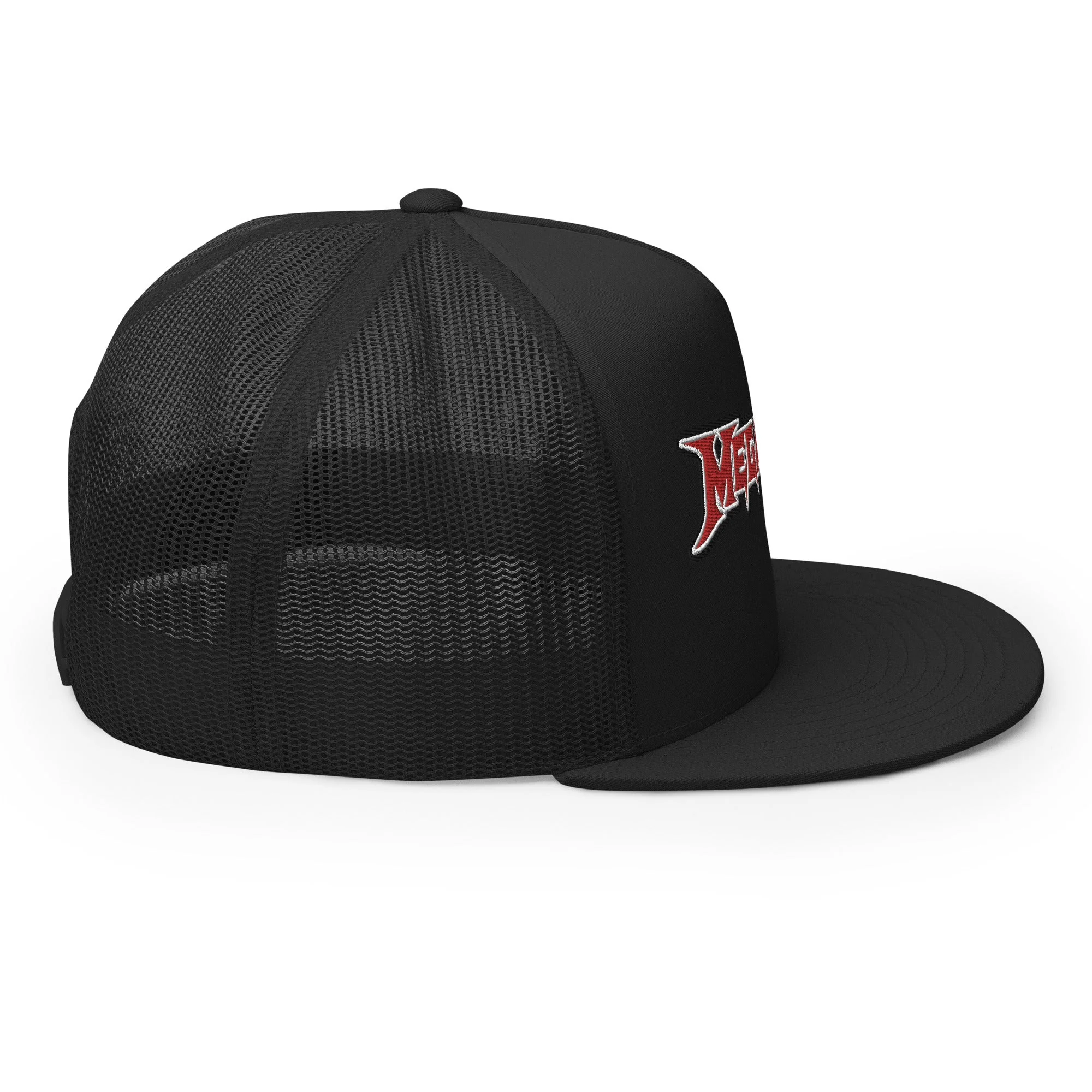 MegaDeth Electric Logo Embroidered Trucker Hat [Apparel] - Image 5