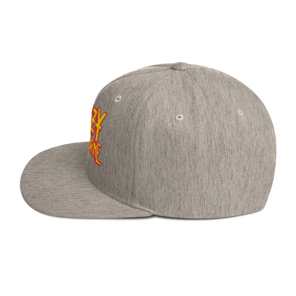 Ozzy Osborne Grey Embroidered Snapback Hat [Apparel] - Image 3