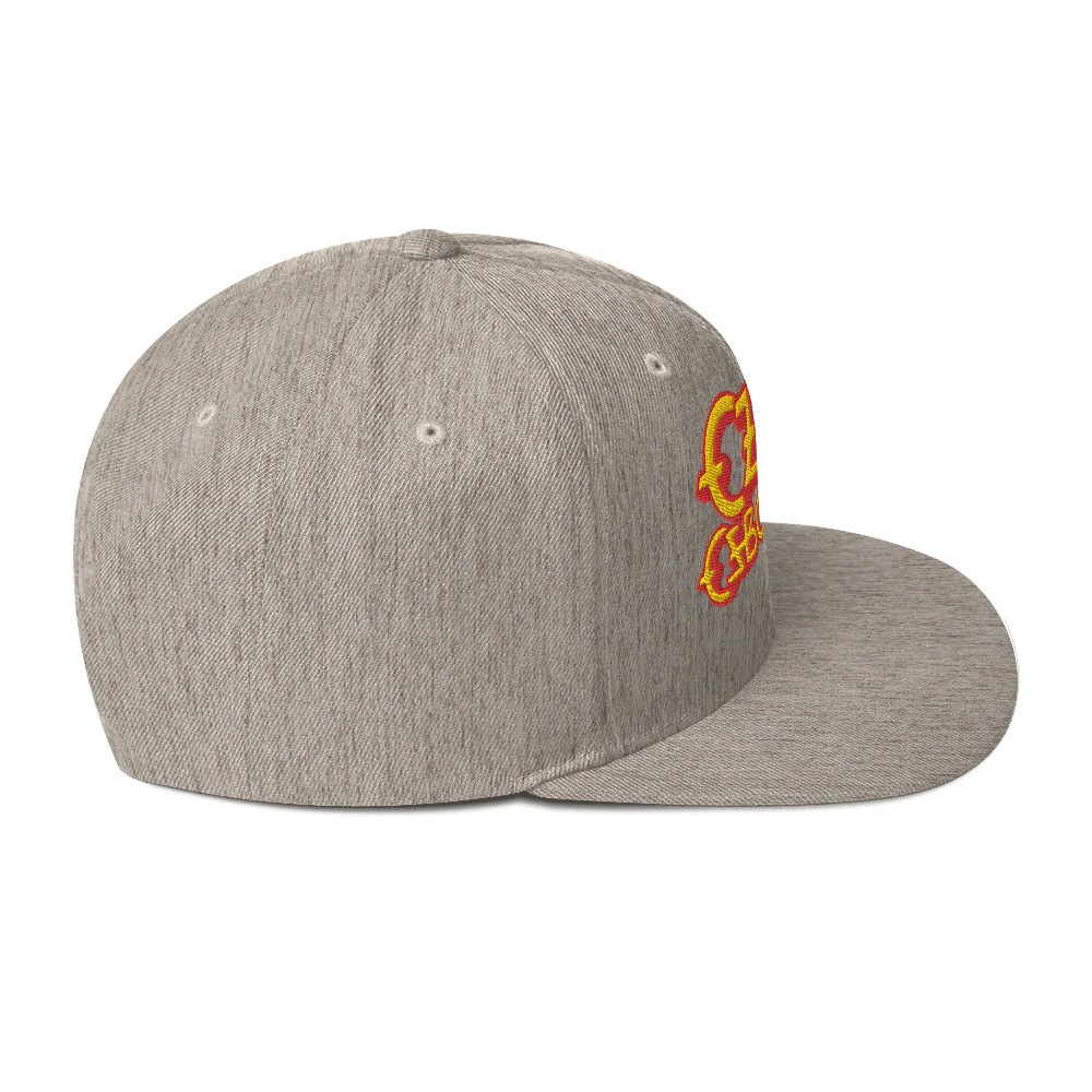 Ozzy Osborne Grey Embroidered Snapback Hat [Apparel] - Image 4