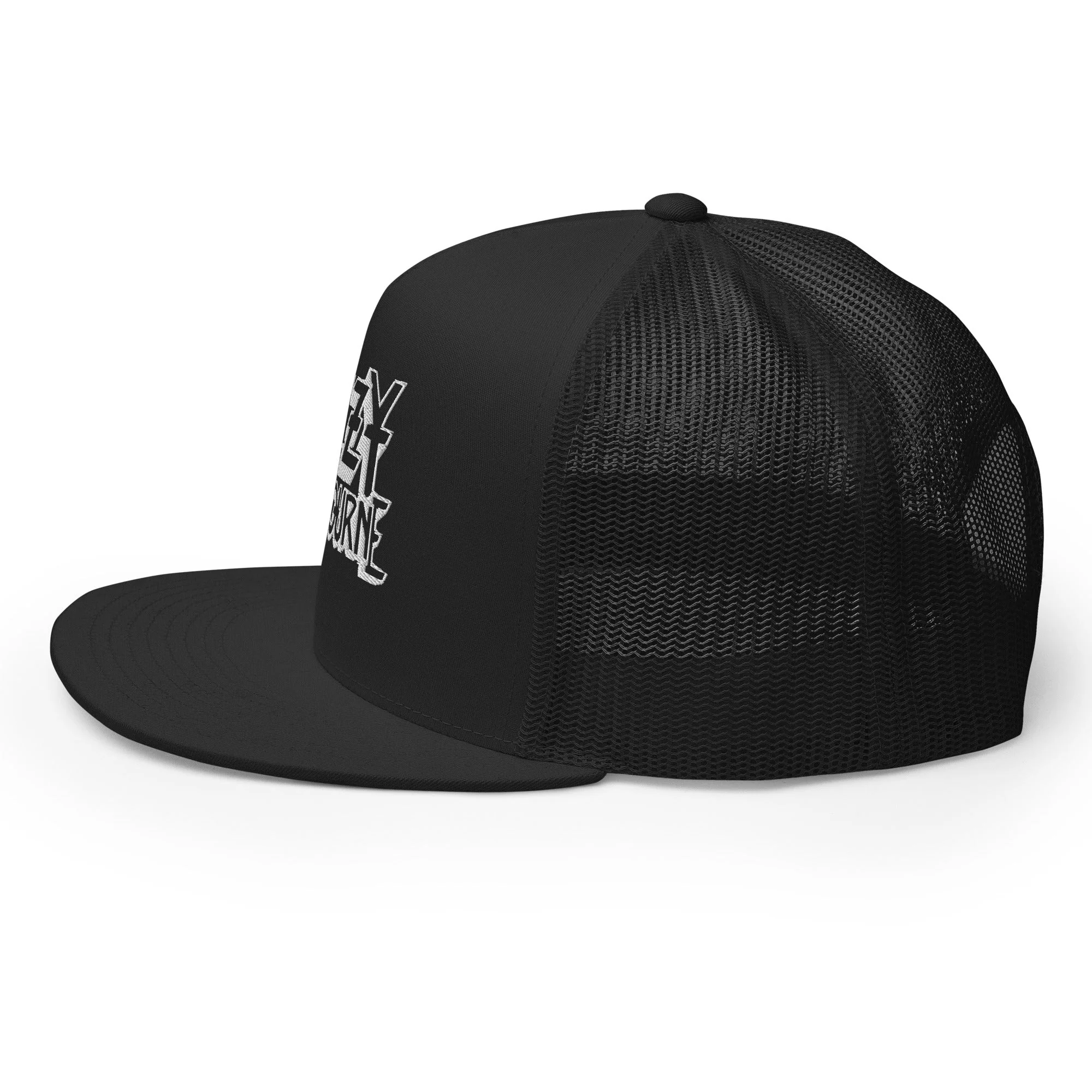 Ozzy Osborne White Logo Embroidered Trucker Hat [Apparel] - Image 3