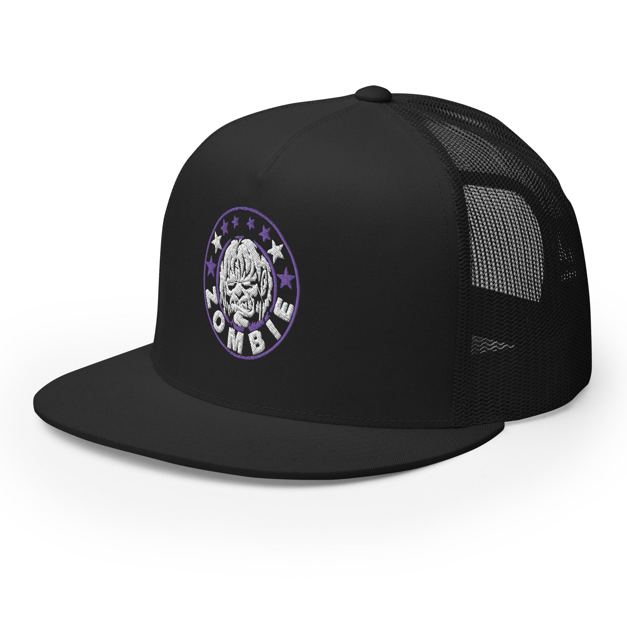 Rob Zombie Purple Circle Embroidered Trucker Hat [Apparel] - Image 4