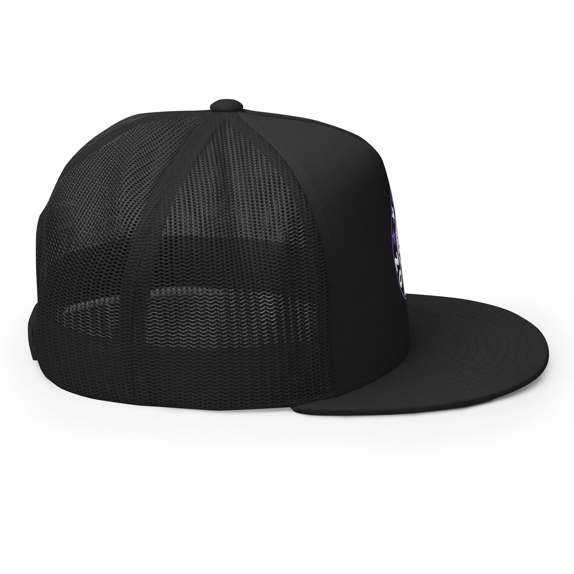 Rob Zombie Purple Circle Embroidered Trucker Hat [Apparel] - Image 5