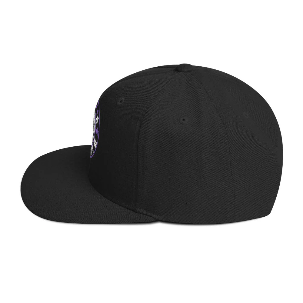 Rob Zombie Staring Black Embroidered Snap Back Hat [Apparel] - Image 3