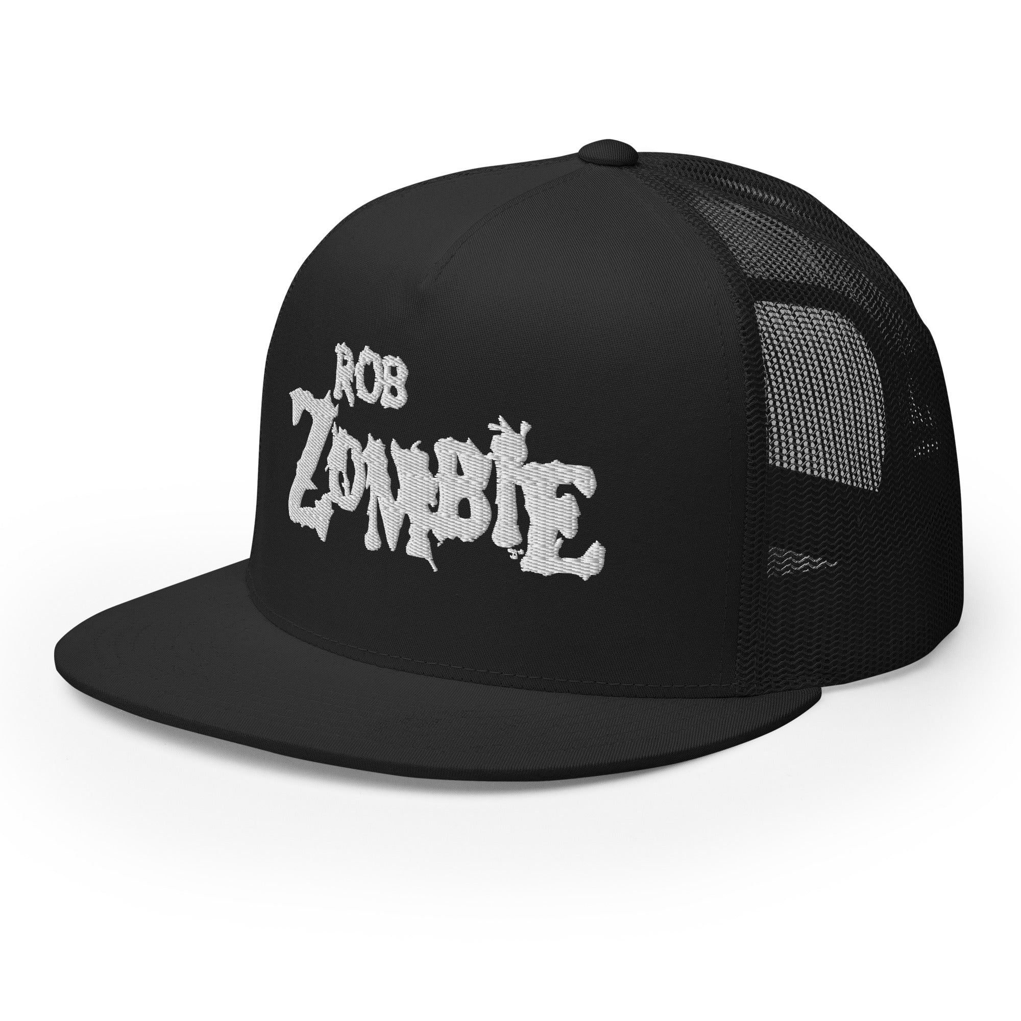 Rob Zombie White Logo Embroidered Trucker Hat [Apparel] - Image 2