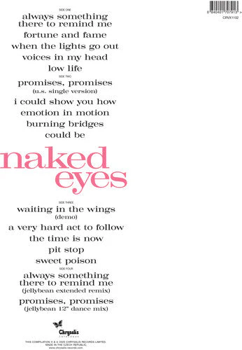 Naked Eyes (Limited Edition, Blue Colored Vinyl, 2025 Remastered Edition) (2 Lp's) (Vinyl) - Image 3