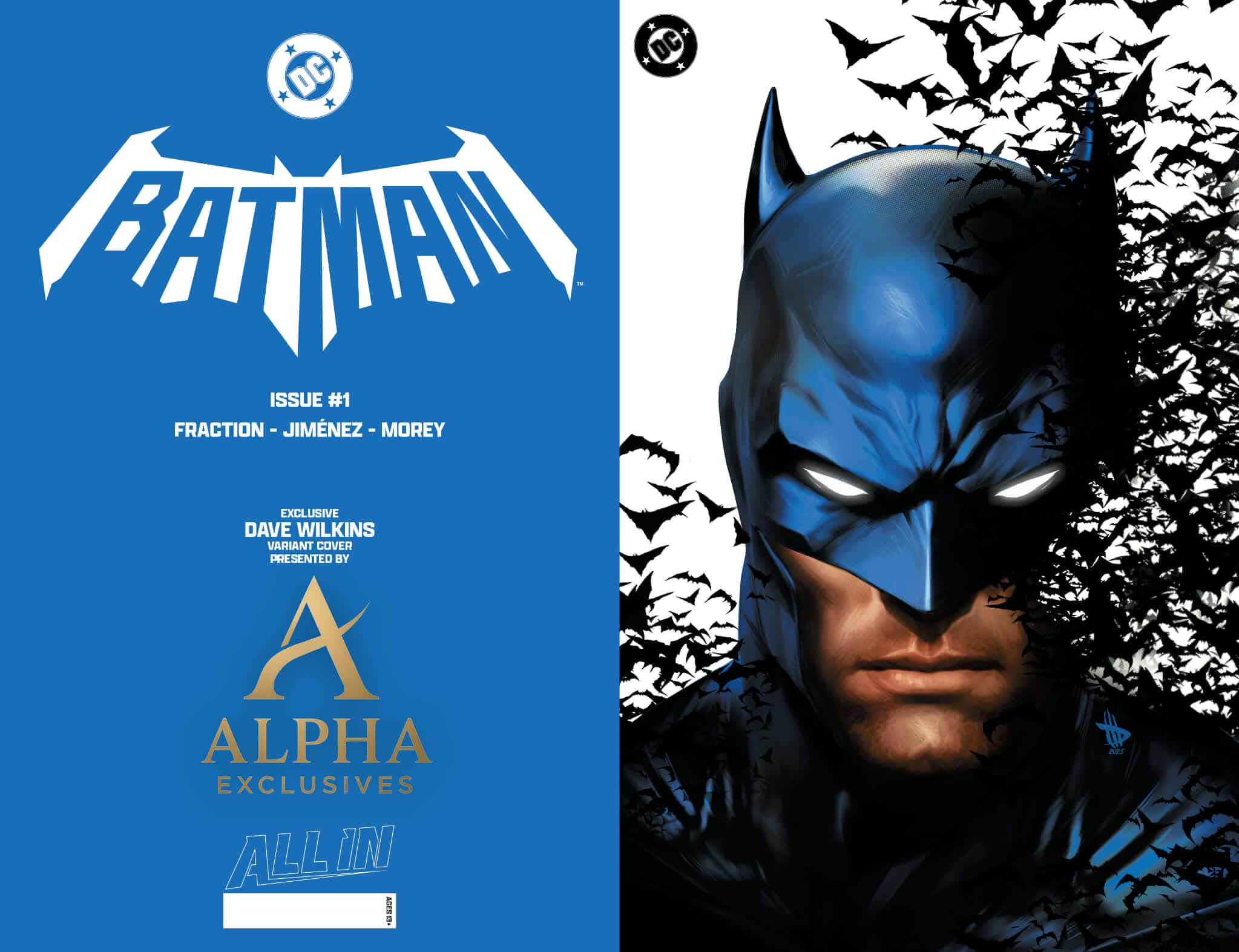 NYCC GLOW IN THE DARK Batman #1 Black Saber Exclusive by Dave Wikins - Image 2
