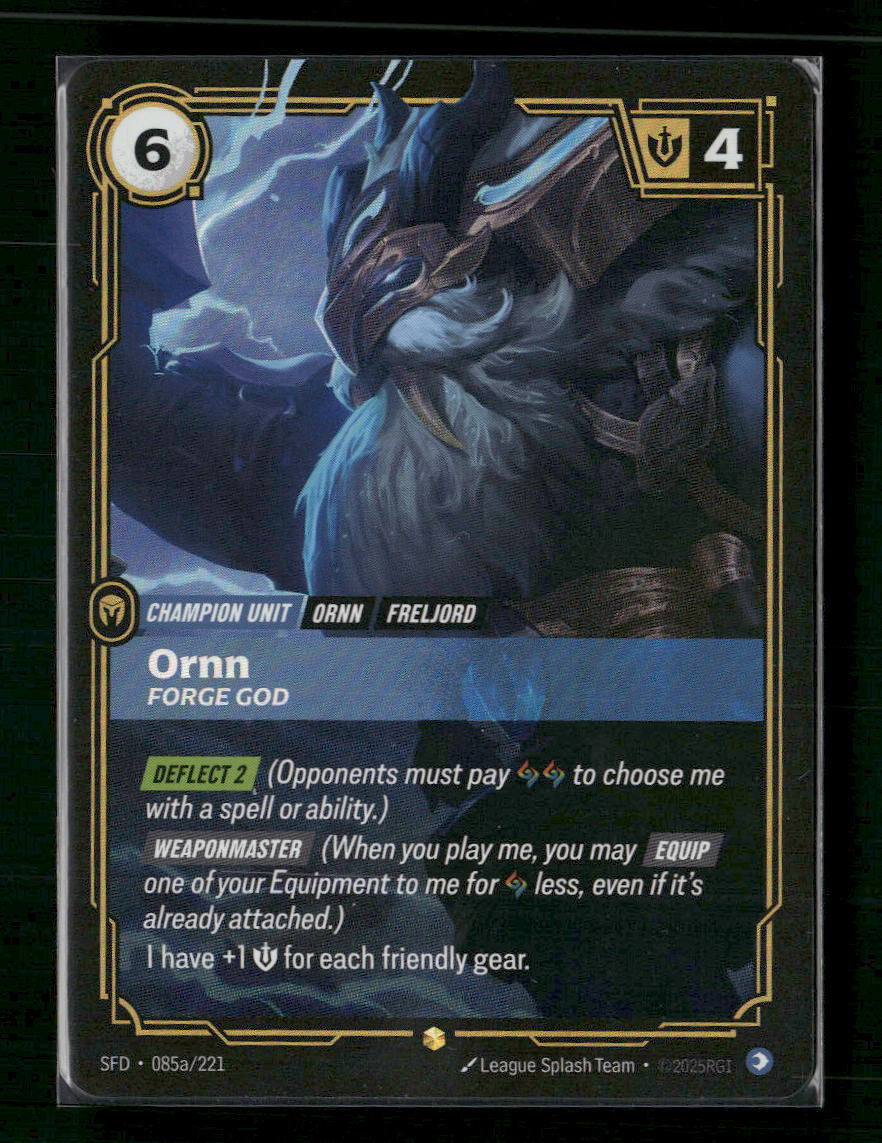 Ornn, Forge God #085a/221 Holofoil Showcase - Riftbound Spiritforged