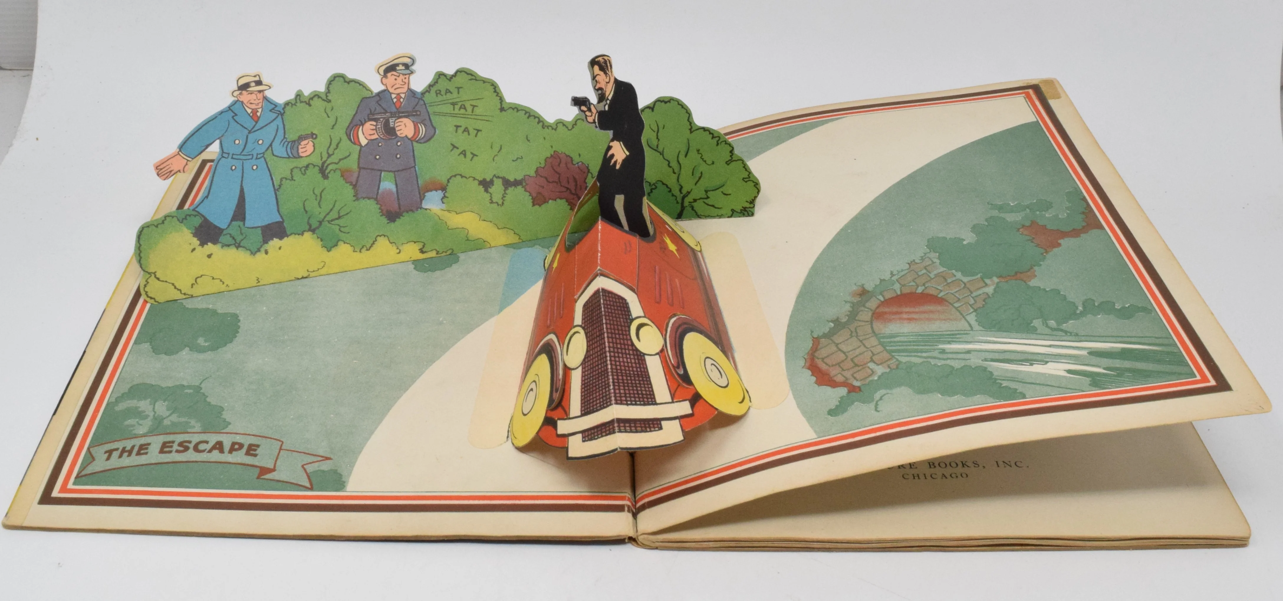 Pop-Up Dick Tracy Capture Of Boris Arson 1935 VG Chester Gould - Image 3