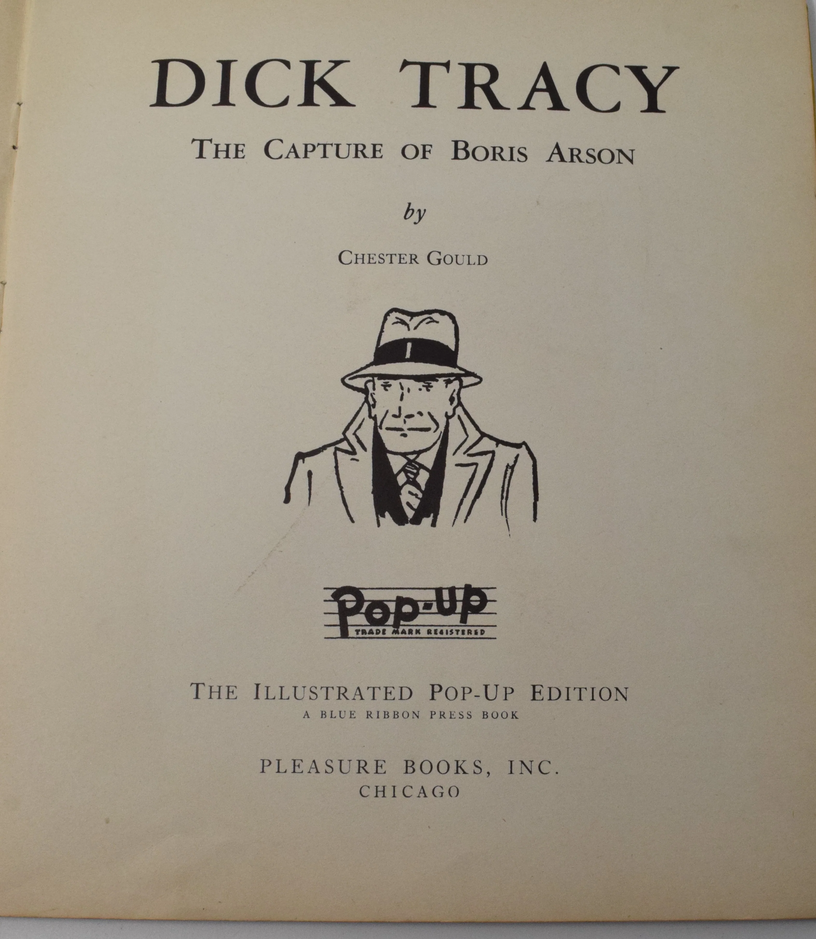 Pop-Up Dick Tracy Capture Of Boris Arson 1935 VG Chester Gould - Image 4