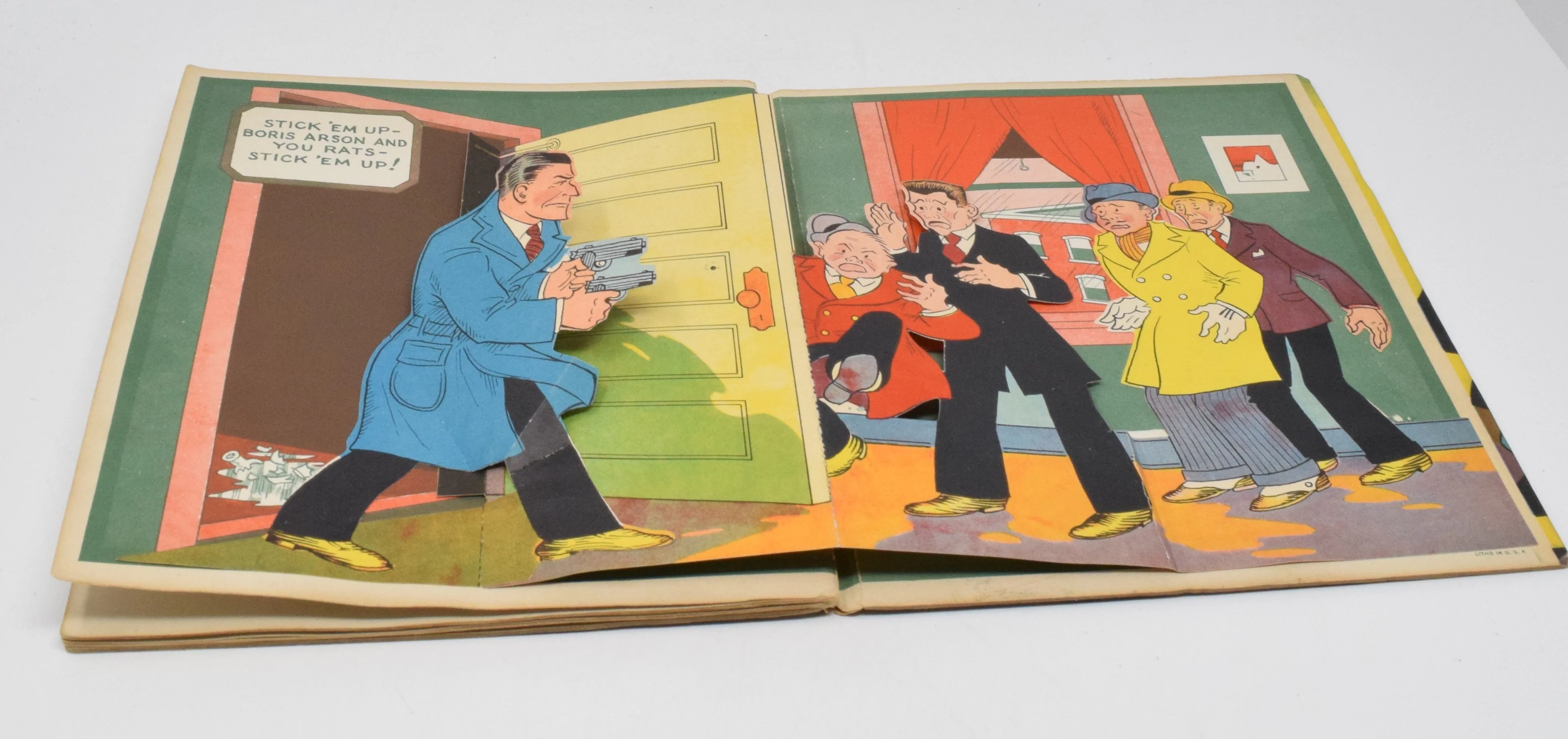 Pop-Up Dick Tracy Capture Of Boris Arson 1935 VG Chester Gould - Image 5