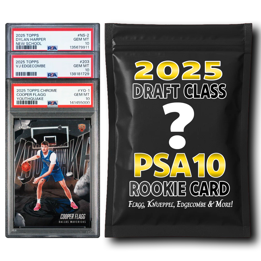 PSA 10 Graded 2025 NBA Draft Class Rookie Basketball Card Mystery Pack (Flagg, Knueppel, Edgecombe & More!)