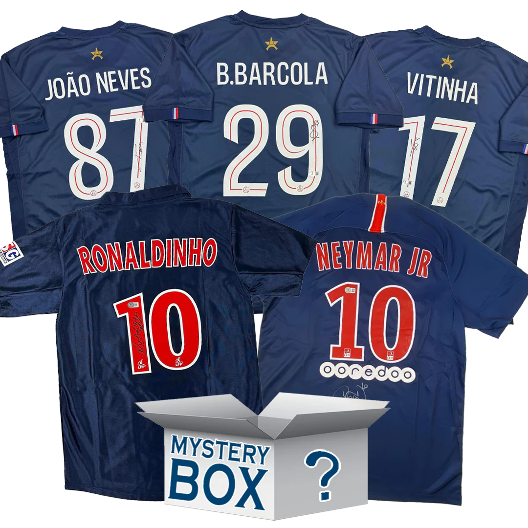 PSG Paris Saint-Germain F.C. Autographed/Signed Soccer Jersey Mystery Box with PSA JSA or Beckett COA