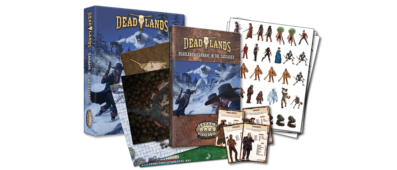 Savage Worlds: Deadlands -The Weird West, Carnage in the Cascades Boxed Set - Image 2