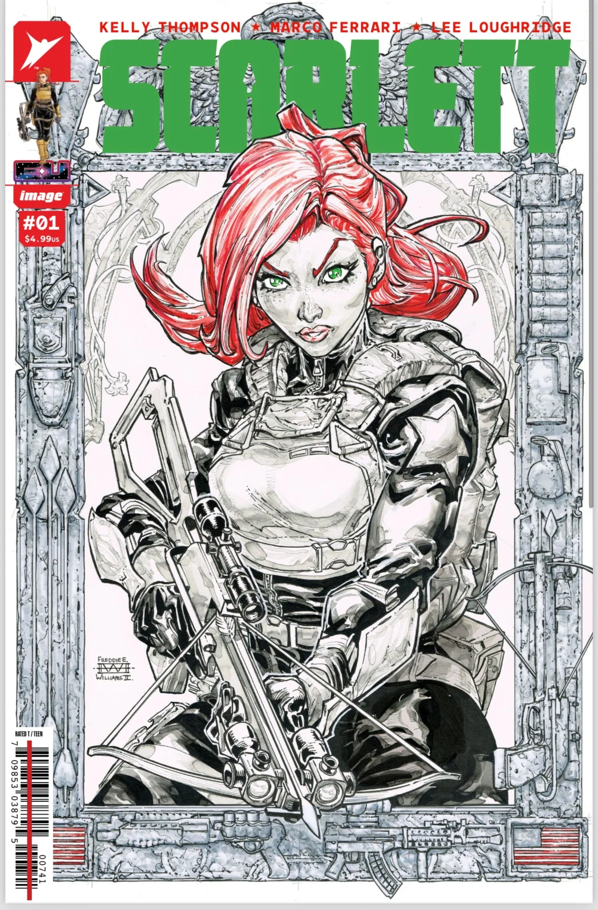 SCARLETT #1 AND DESTRO #1 (Energon universe) (2 BOOK BUNDLE) FREDDIE WILLIAMS Black Saber Comics Exclusive - Image 2