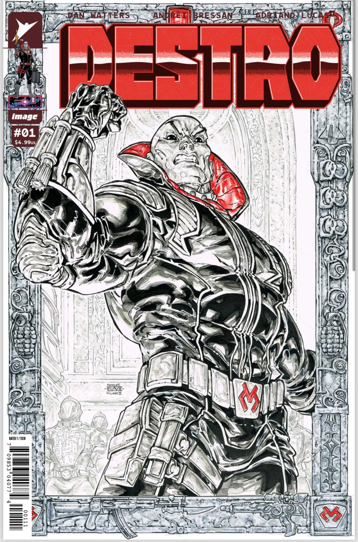 SCARLETT #1 AND DESTRO #1 (Energon universe) (2 BOOK BUNDLE) FREDDIE WILLIAMS Black Saber Comics Exclusive - Image 3