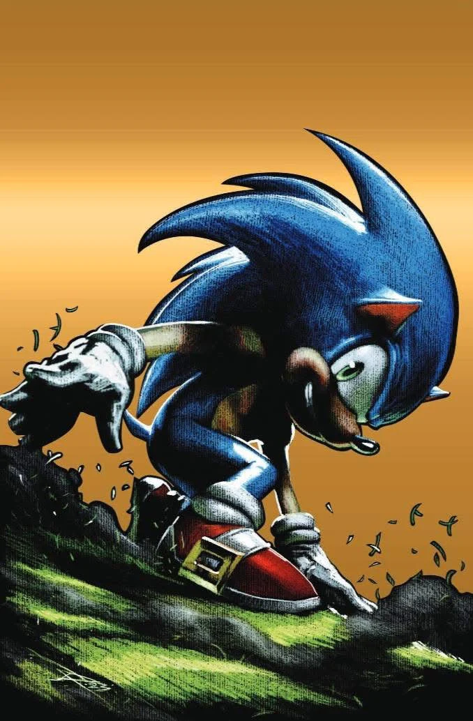 Sonic the Hedgehog #76 -Black Saber Comics MegaCon Exclusive - FOIL SET - Gabriele Dell'Otto - Image 2