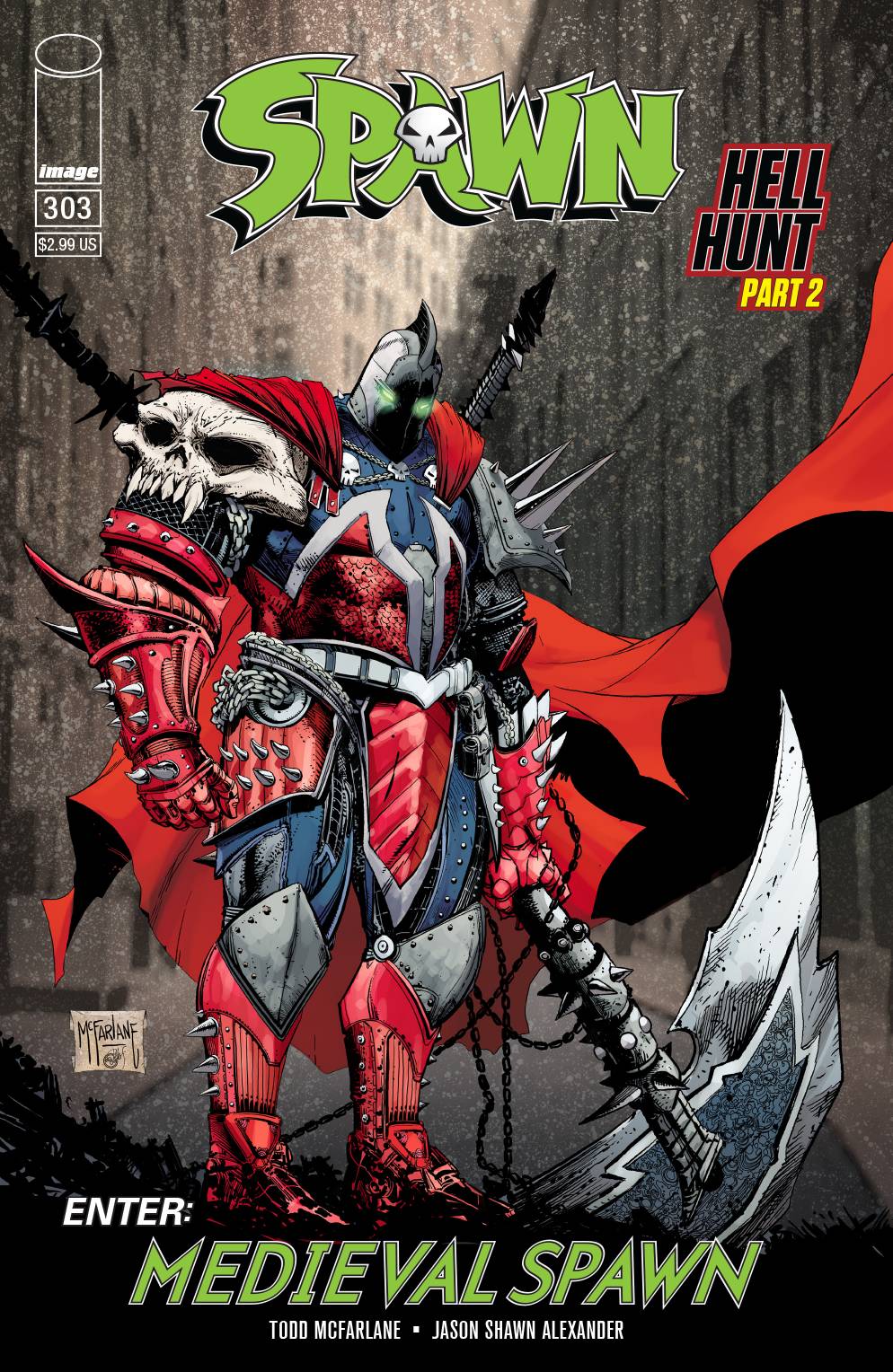 SPAWN #303 B Image 2019 NM+ 9.6 Todd McFarlane Variant