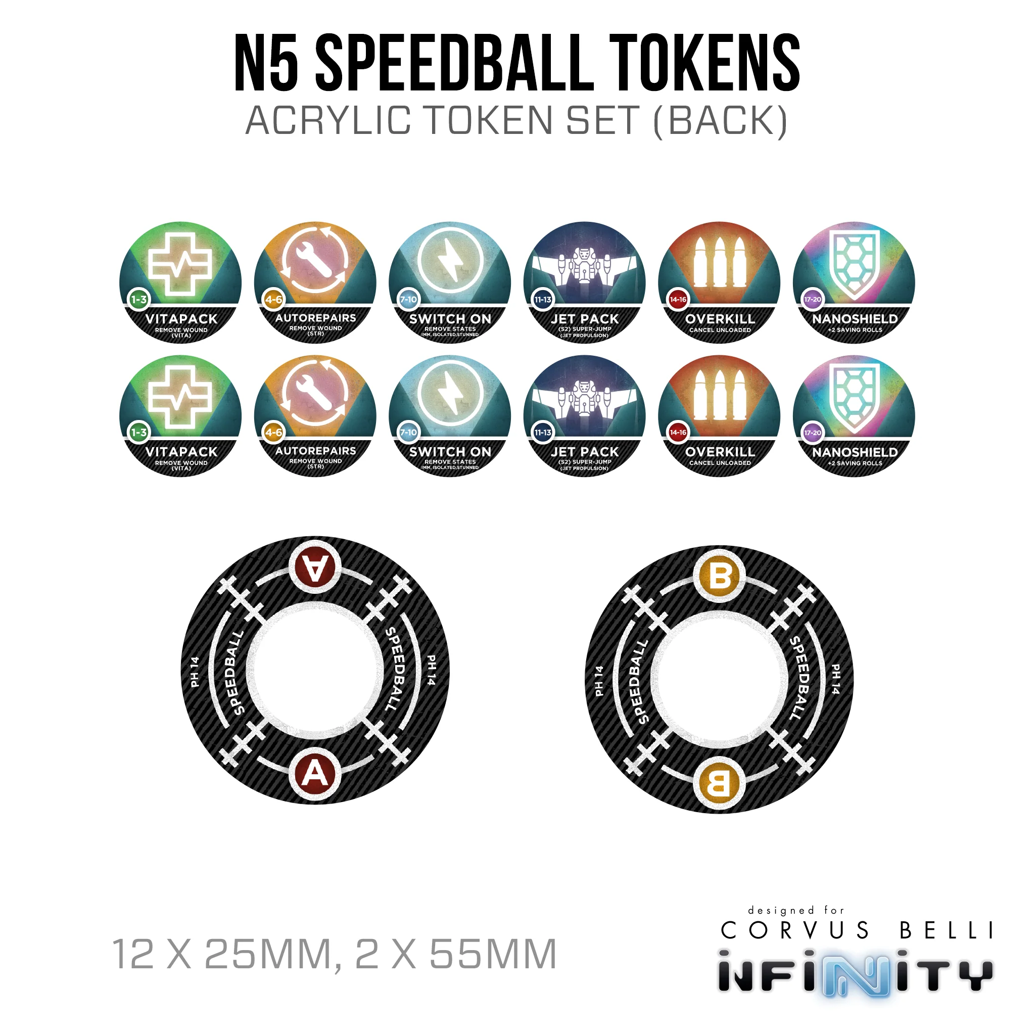 Infinity N5 Acrylic Speedball Token Set - Image 2