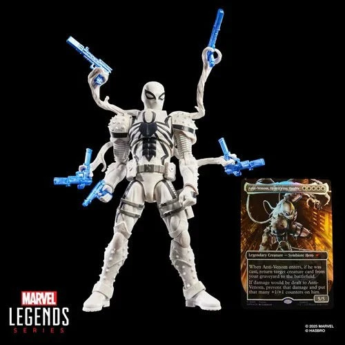 Spider-Man Marvel Legends Series Magic: The Gathering Agent Anti-Venom 6-Inch Action Figure and Card - Image 3