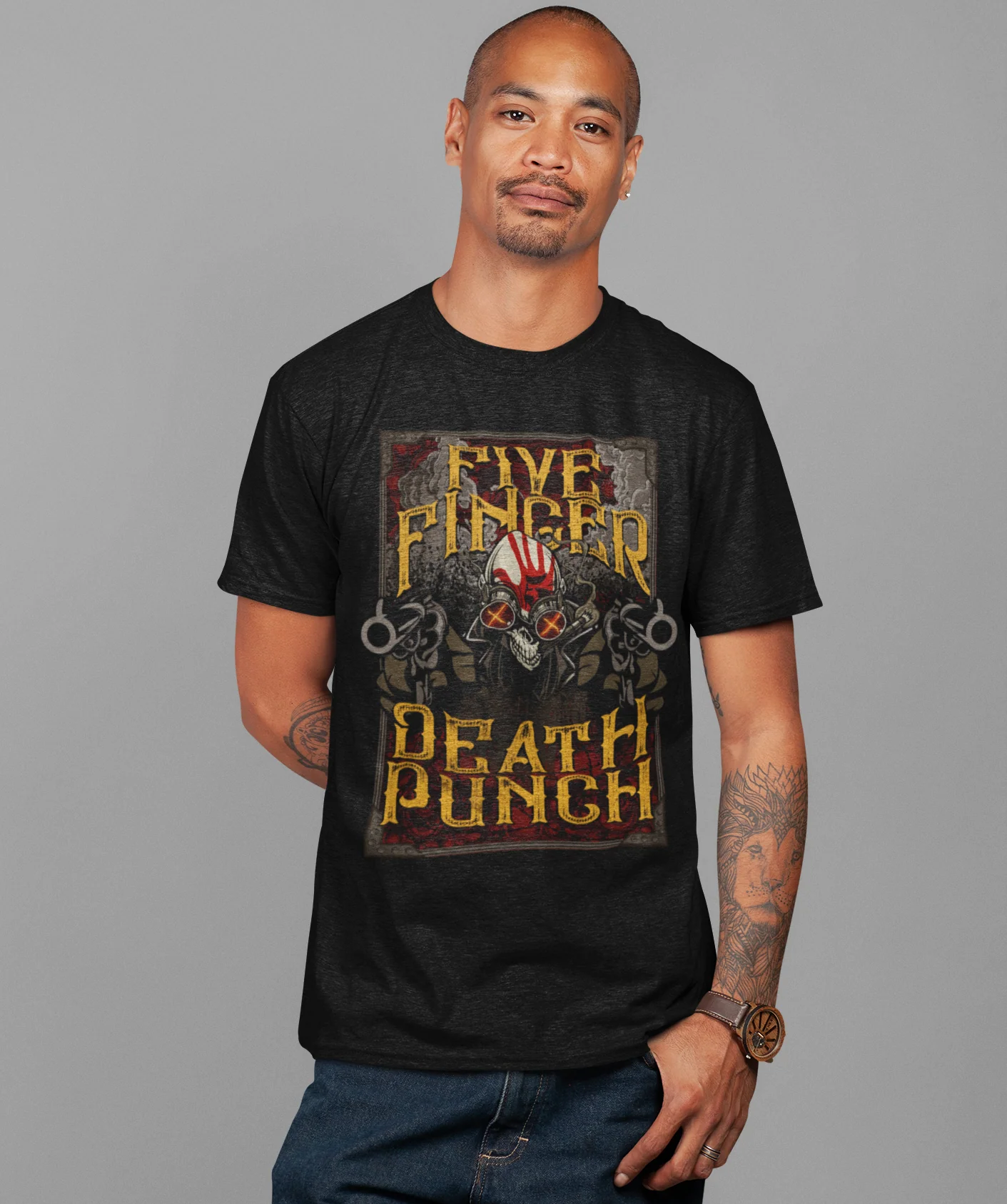 Five Finger Death Punch Barrels Jumbo Print T-shirt [Apparel] - Image 2