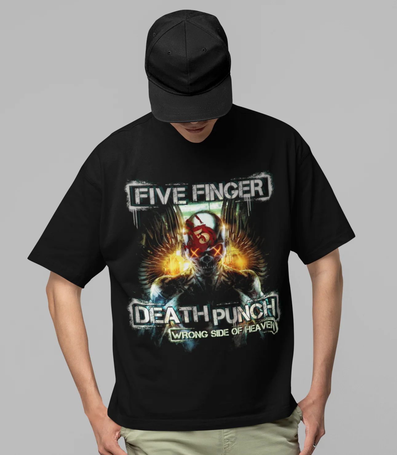 Five Finger Death Punch - Bot Heaven Jumbo Print T-Shirt [Apparel] - Image 2