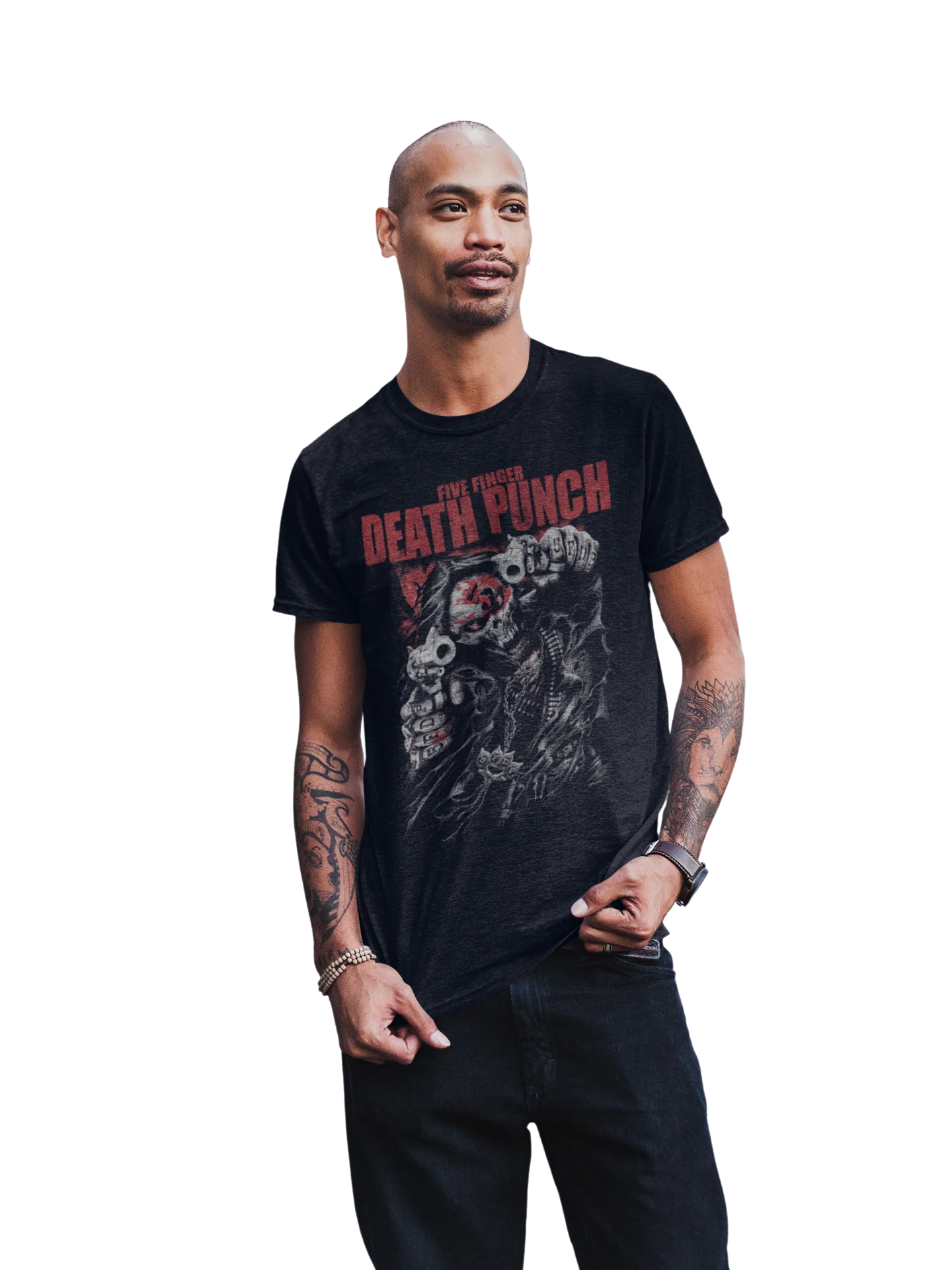 Five Finger Death Punch - Both Barrels Jumbo Print T-Shirt [Apparel] - Image 2