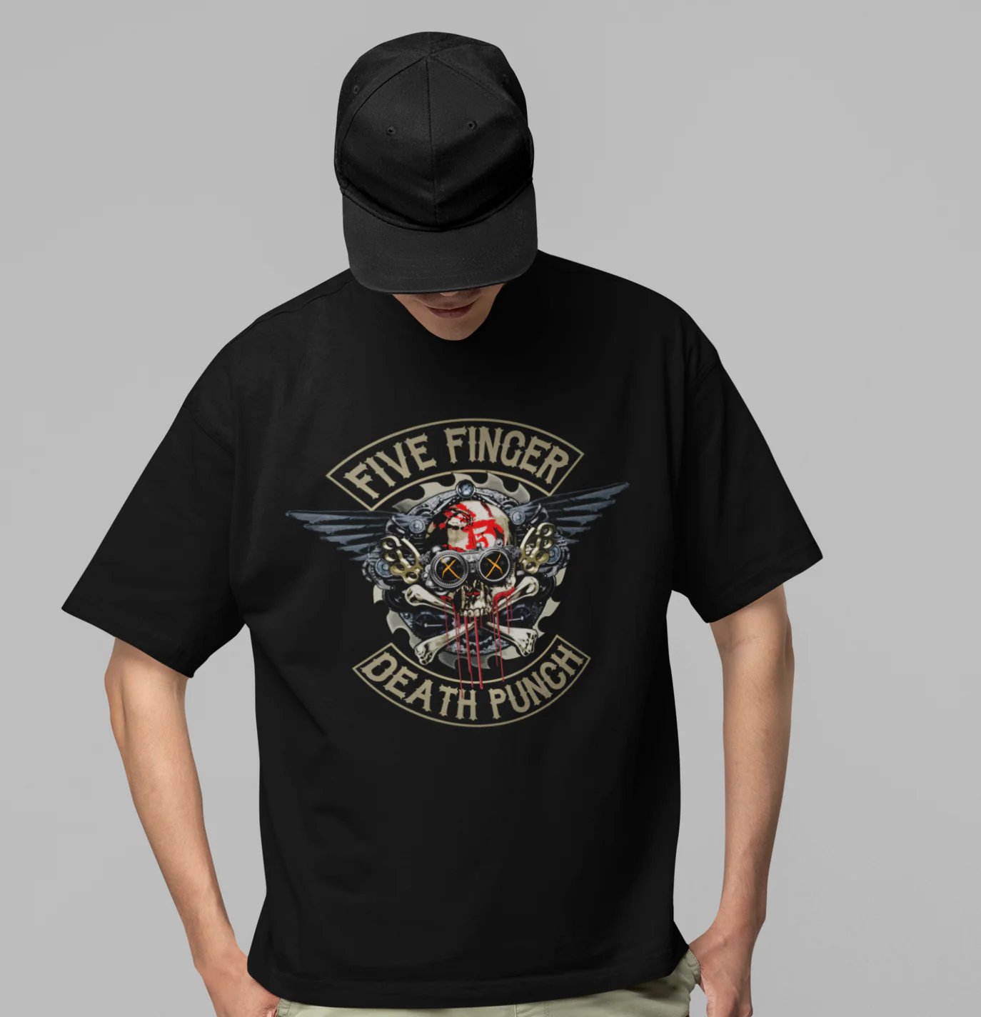 Five Finger Death Punch - Crossbones Jumbo Print T-Shirt [Apparel] - Image 2