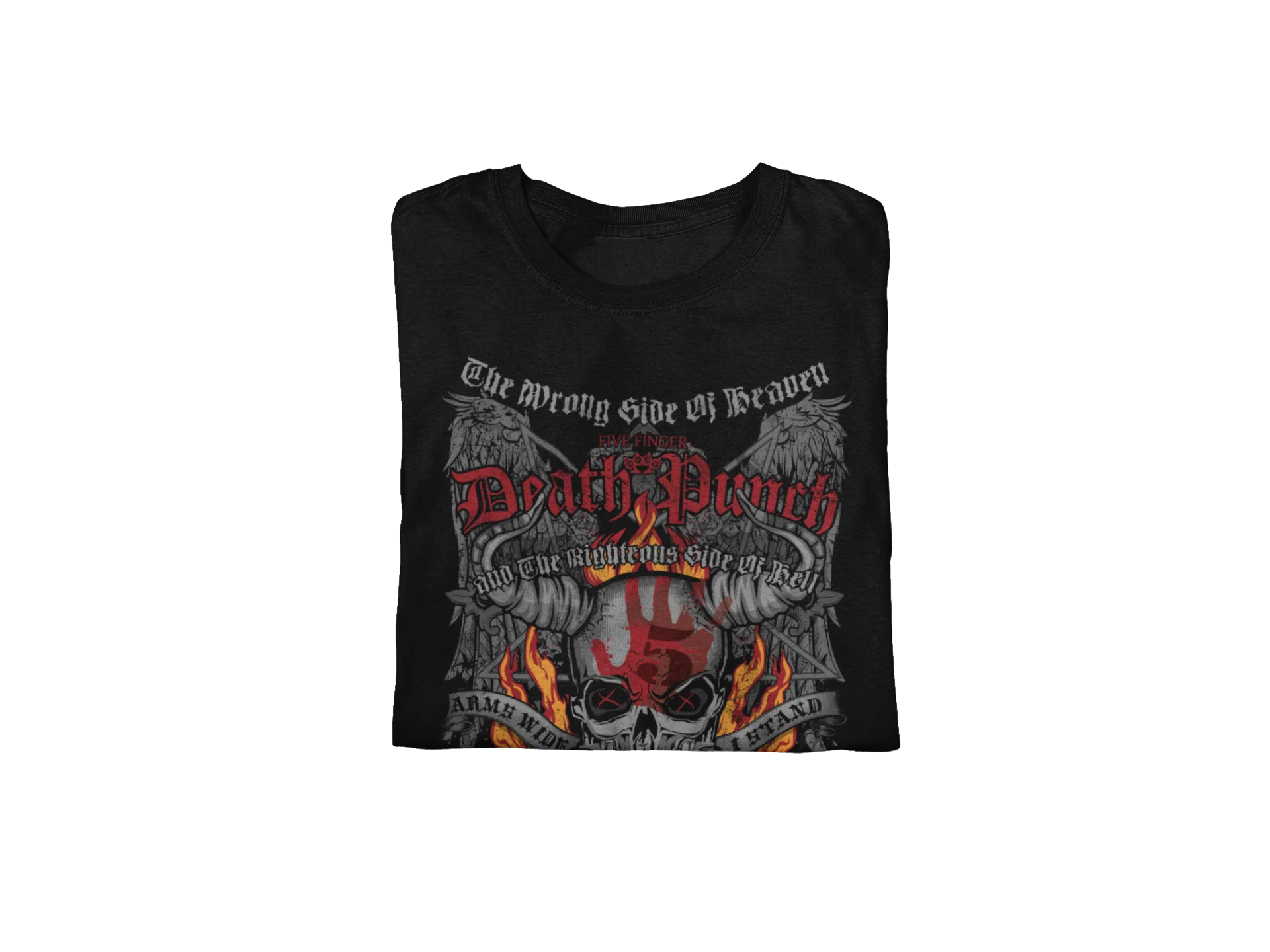 Five Finger Death Punch - Wrong or Righteous Jumbo Print T-Shirt [Apparel] - Image 3