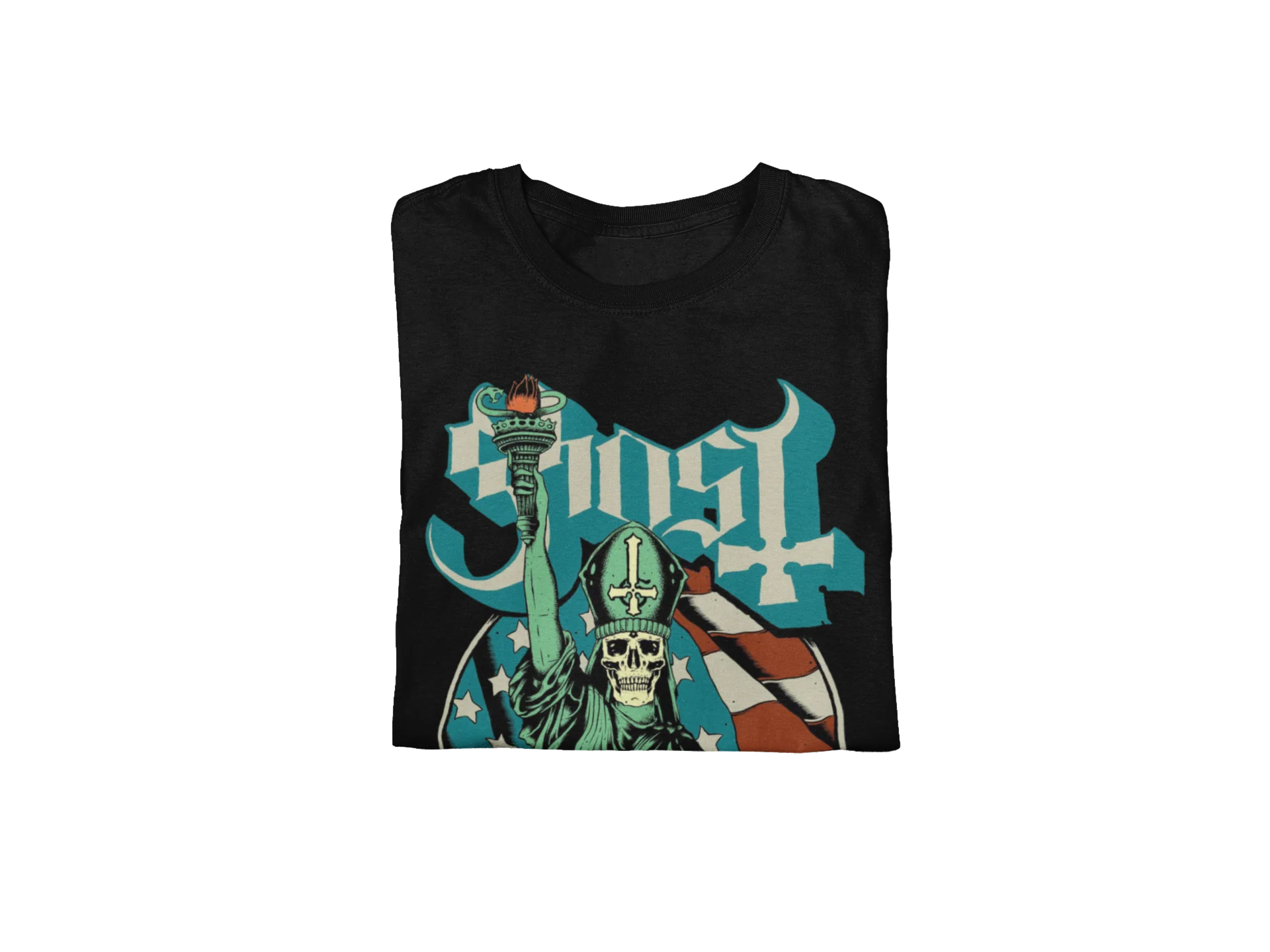 Ghost - Statue of Liberty Jumbo Print T-Shirt [Apparel] - Image 2