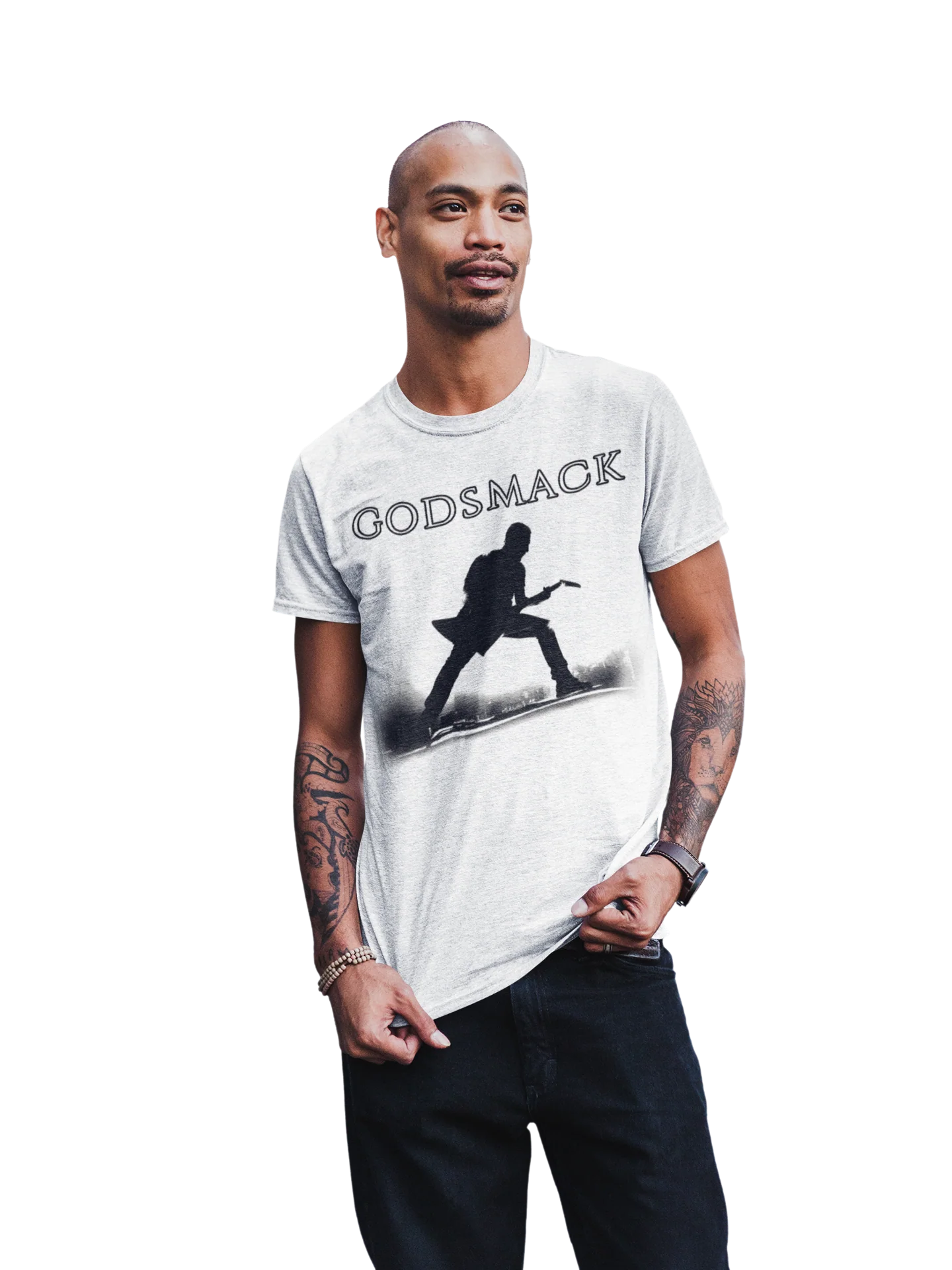 Godsmack - Lean In Sillouhete Jumbo Print T-Shirt [Apparel] - Image 2