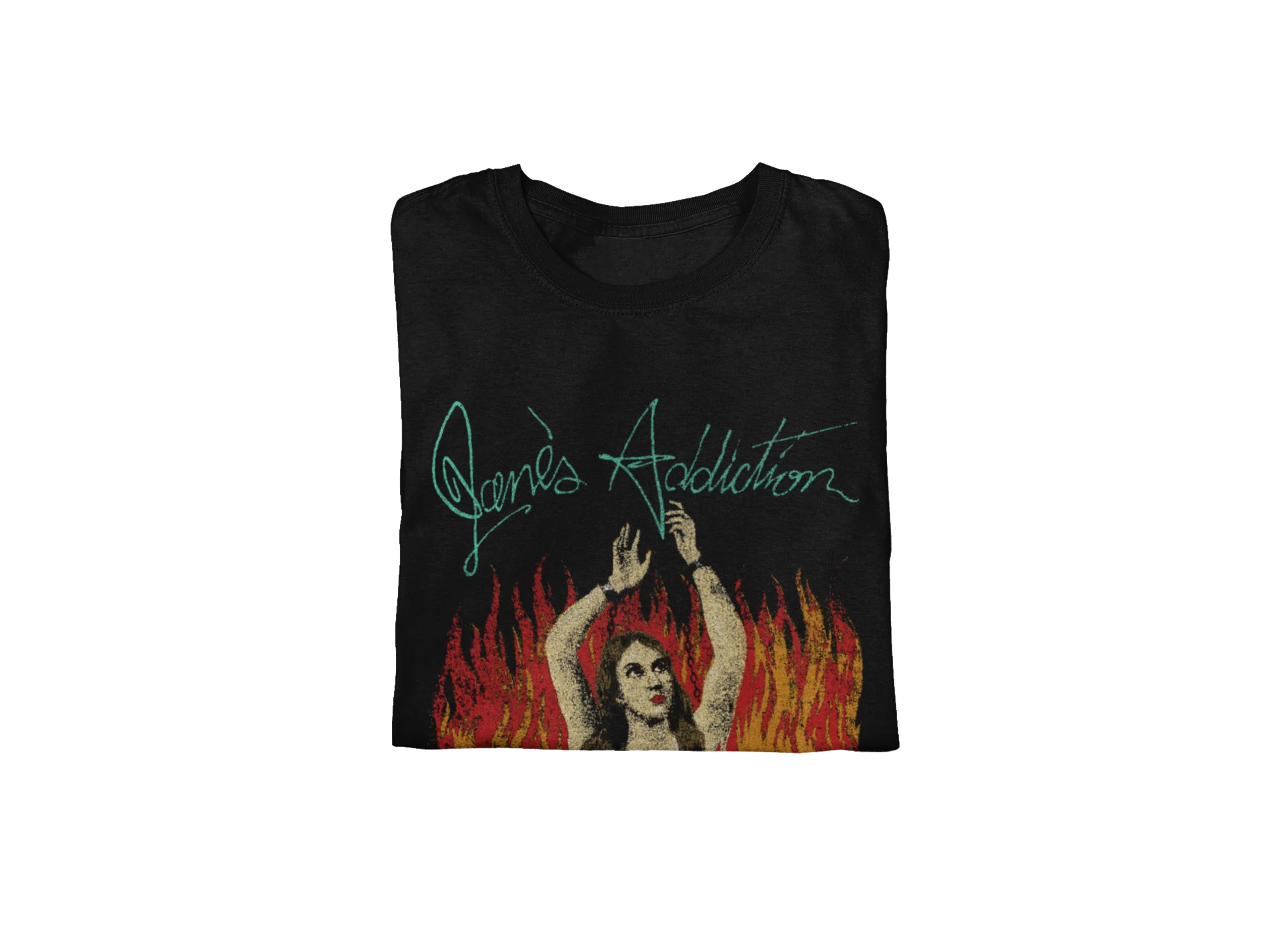 Jane's Addiction - Flames Jumbo Print T-Shirt [Apparel] - Image 3