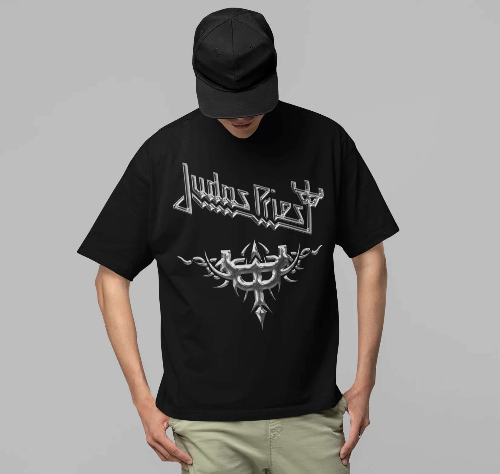 Judas Priest - Liquid Metal Logo Jumbo Print T-Shirt [Apparel] - Image 2