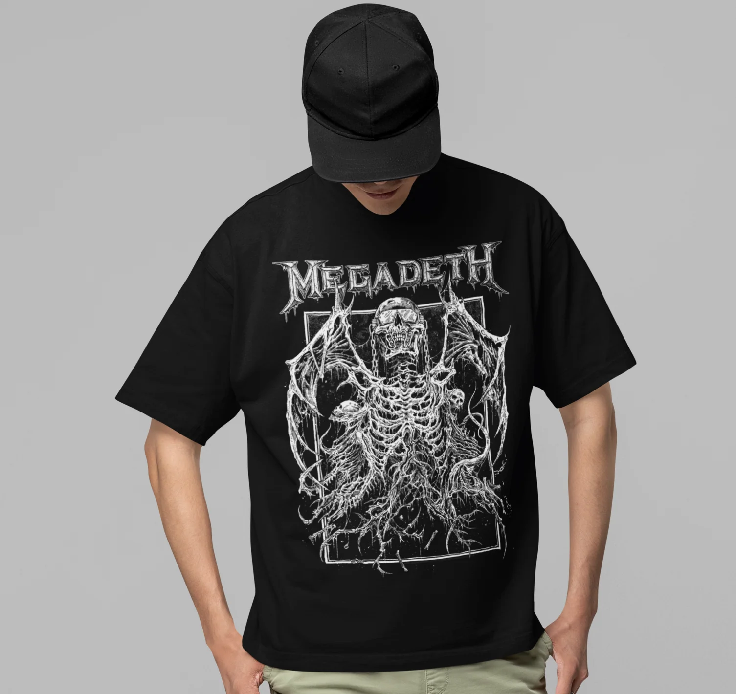 Megadeth Skeleton Wings Jumbo Print T-shirt [Apparel] - Image 2
