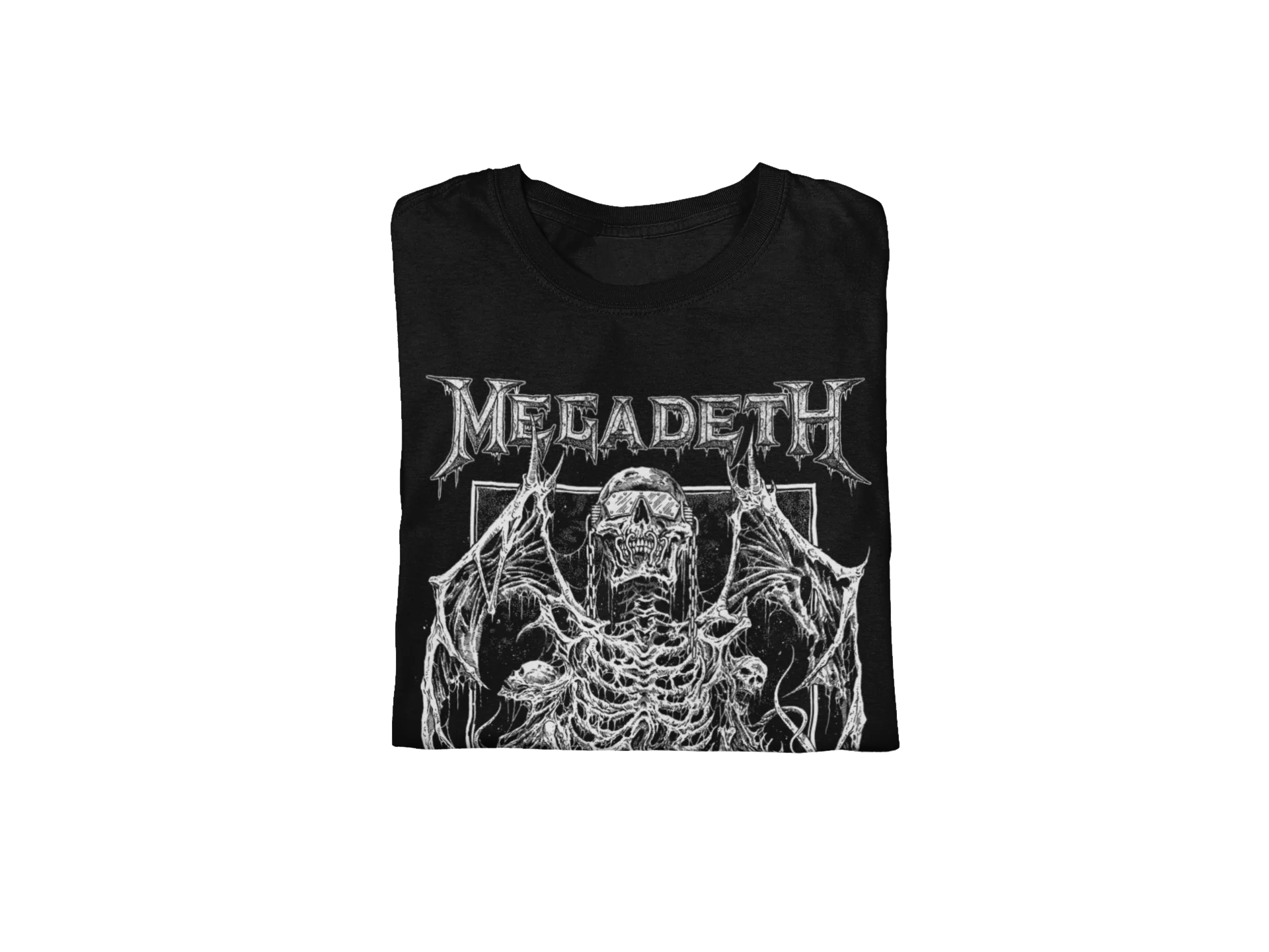 Megadeth Skeleton Wings Jumbo Print T-shirt [Apparel] - Image 3
